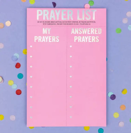 Prayer List Notepad