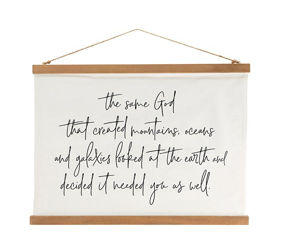 faith Christianity canvas framed hanging banenr