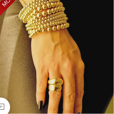 18k Gold filled Beaded Bracelet