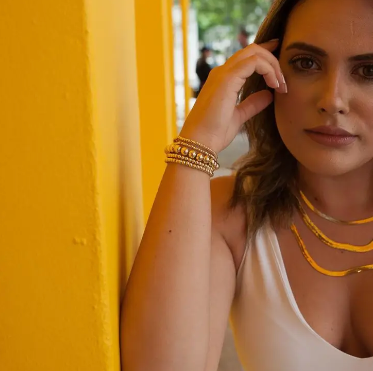Gold Beaded Bracelet