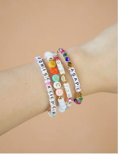 God Loves You Letter Bracelet