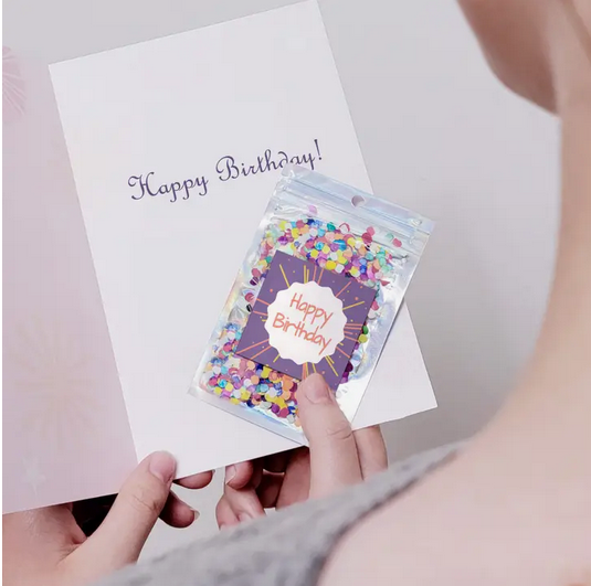 Happy Birthday Indiviual Confetti Packs Retro Vibe