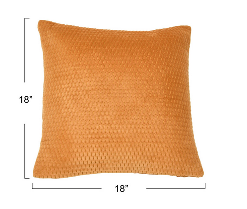 Quilted Cotton Velvet Pillow
