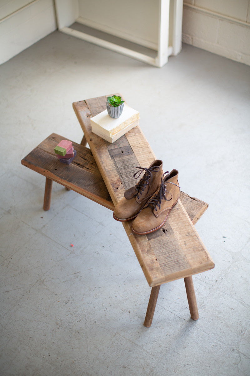 Recycled Wood Benches