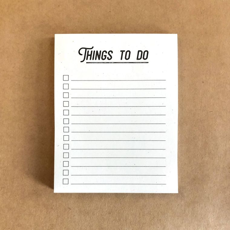 Things To Do Notepad