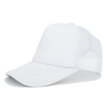 white trucker hat
