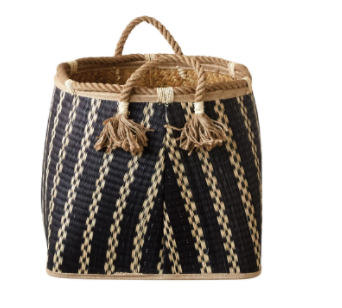 Wicker Baskets w/ Rope Handles
