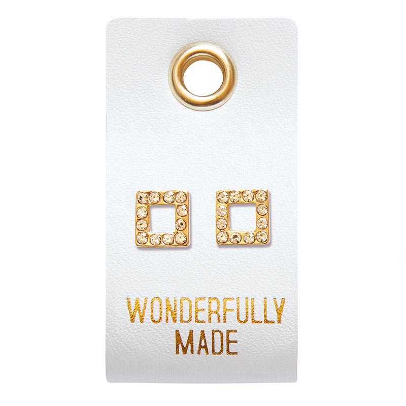 Leather Tag Earring Collection