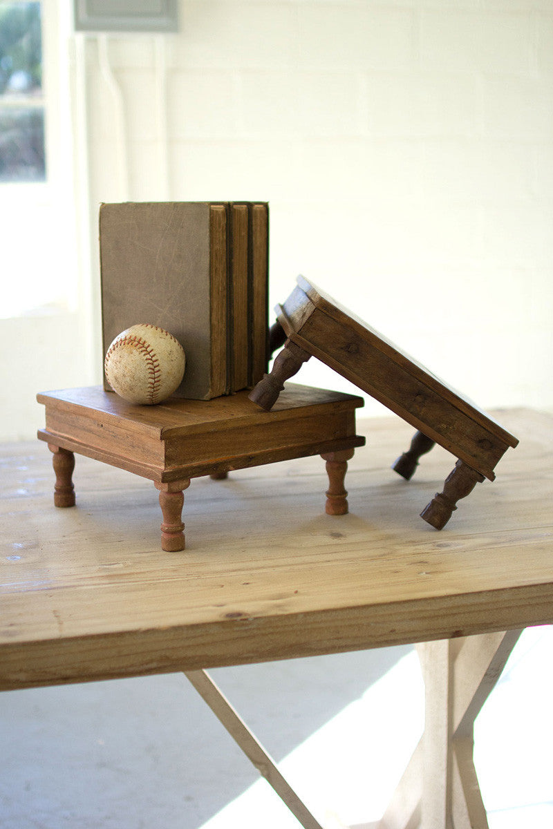 Small Recycled Wooden Riser