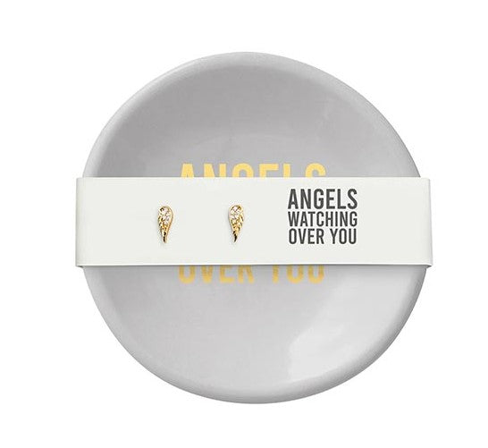 Dish and Earrings Gift Set