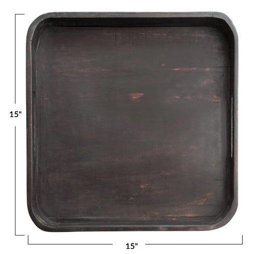 Black Mango Wood Tray