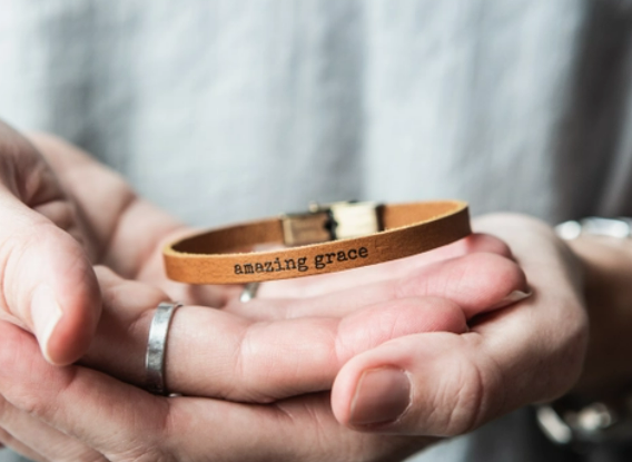 Faith Leather Bracelet Collection