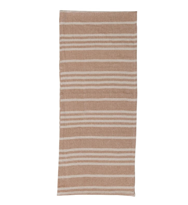 72" Cotton Double Cloth Table Runner w/ Stripes