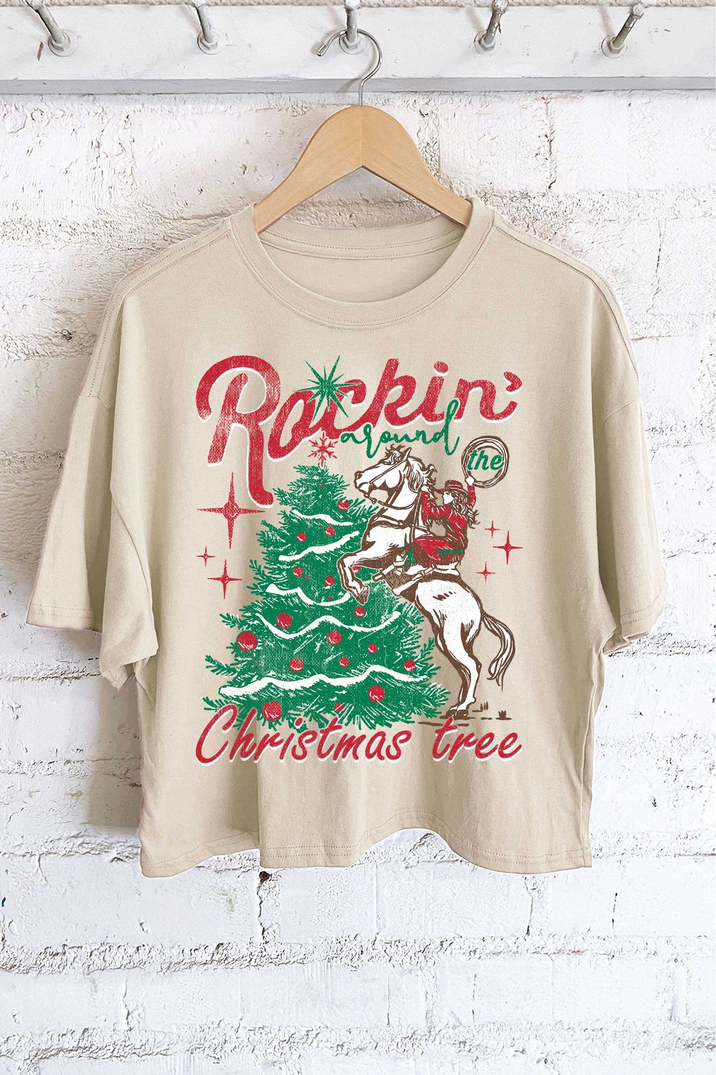 Rockin Around Crop Tee