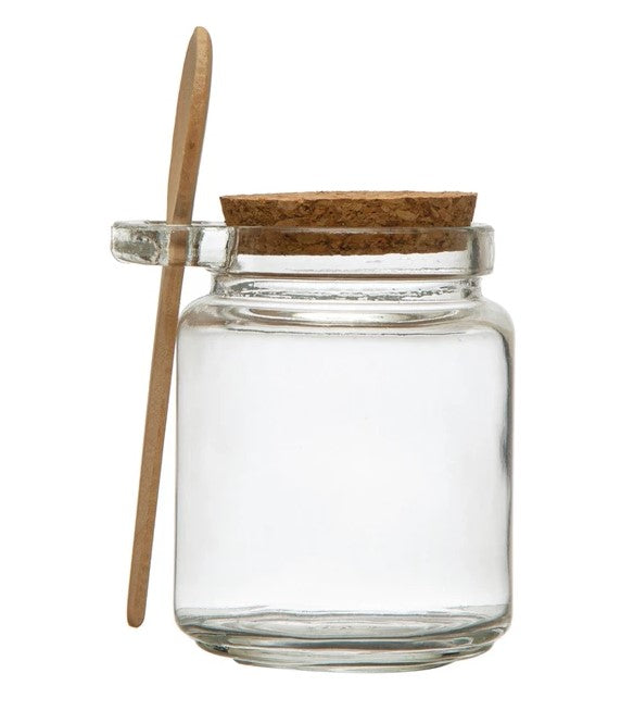 Glass Jar w/ Wood Spoon