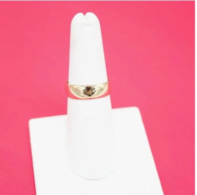 18k Gold Filled Simple Thick Ring Band