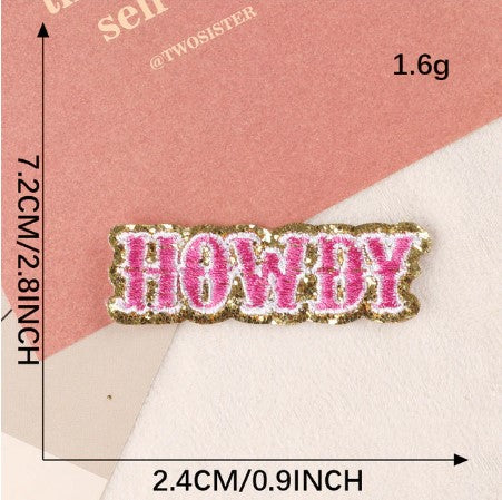 Sequin Chenille Embroidery Patches