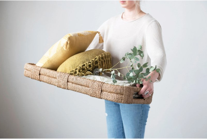 Hand-Woven Bankuan Try w/ Handles