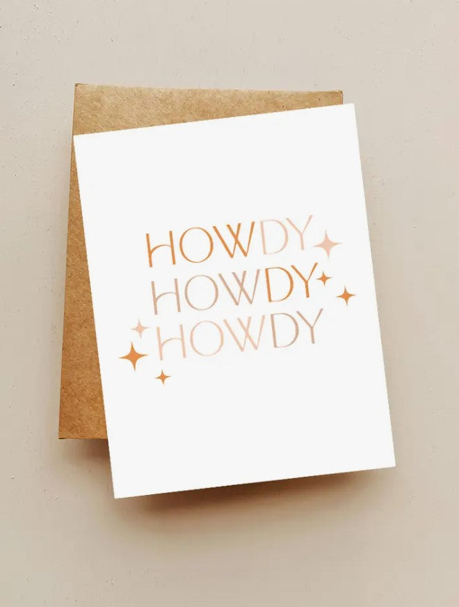 Howdy Howdy Howdy Card