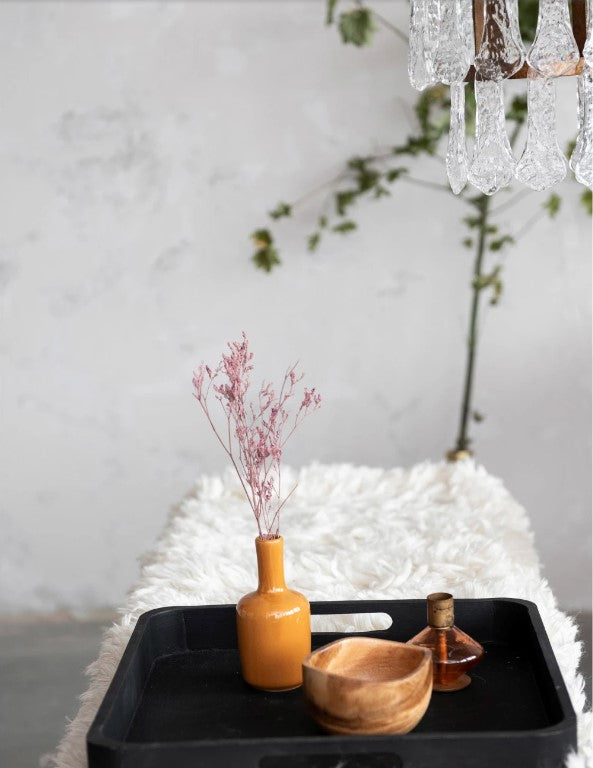 Hand-Carved Mango Wood Plate