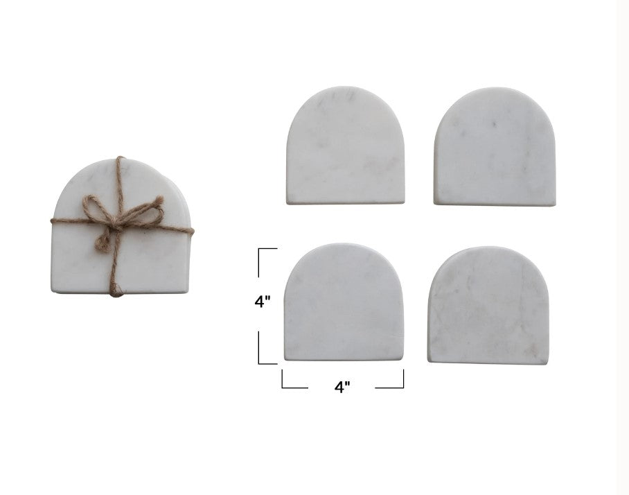 Arched Marble Coasters