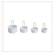 Enameled Measuring Cups, Set of 4