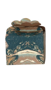 navy marbled paper gift boxes