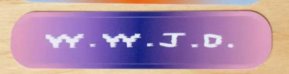 WWJD Sticker