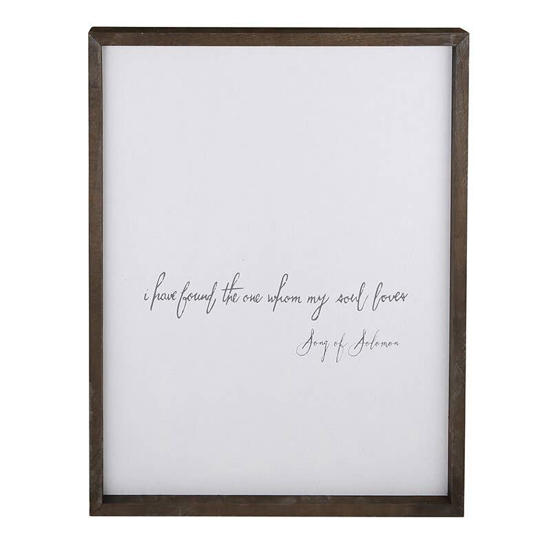 Framed Wood Board Art