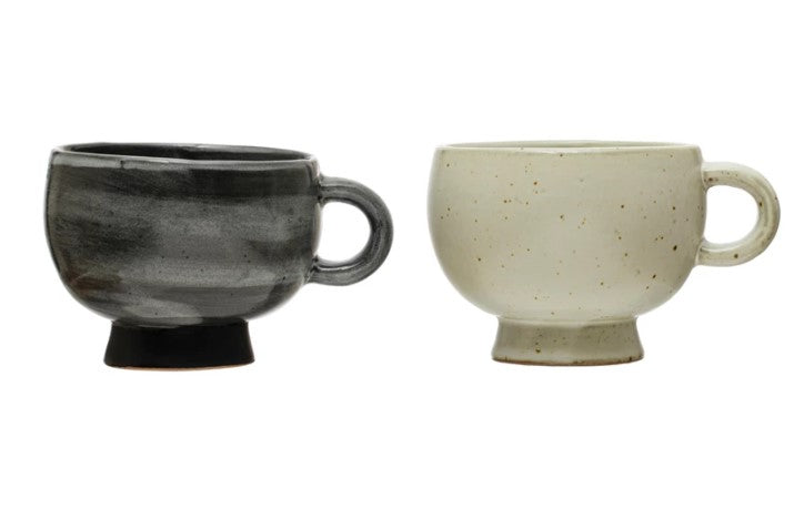 footed teacups