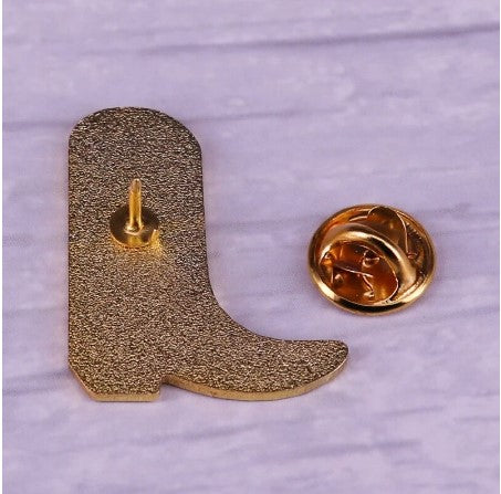 What Would Dolly Do Cowboy Boot Enamel Pin
