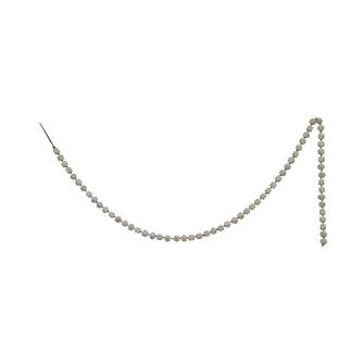 white washed wood garland