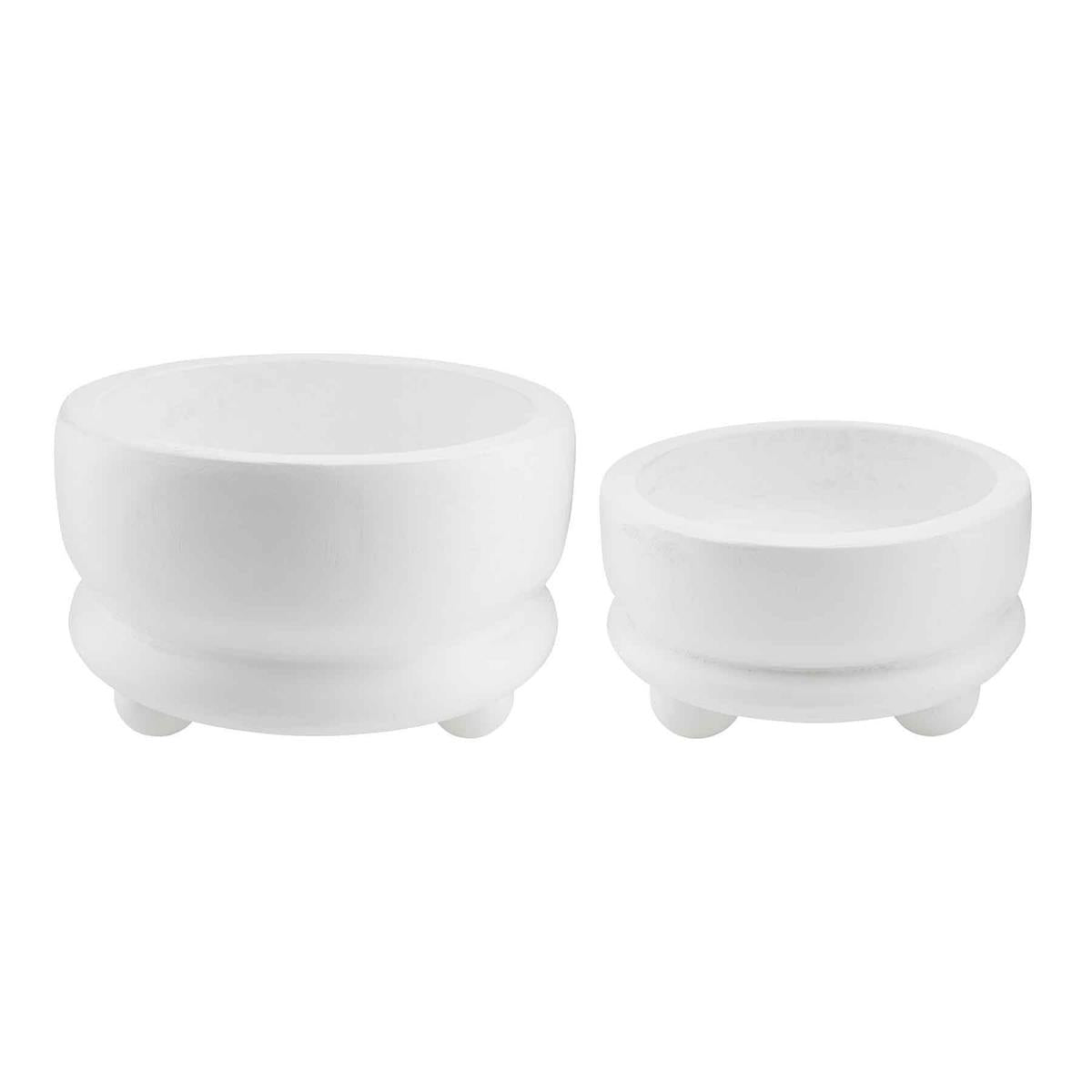 white footed bowl