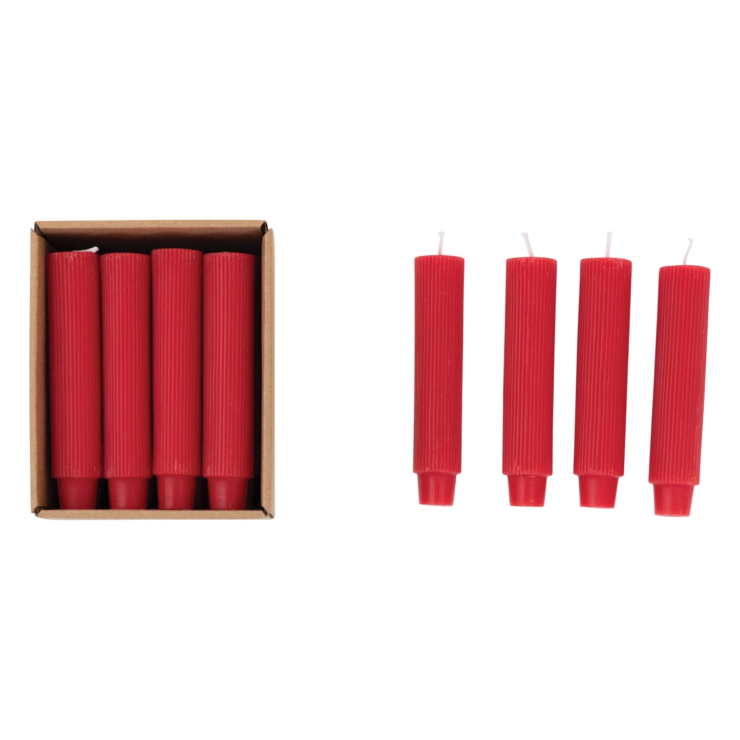 Taper Candles, Pleated