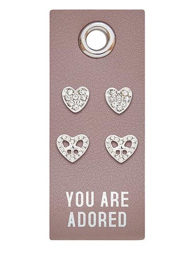 Leather Tag Earring Collection