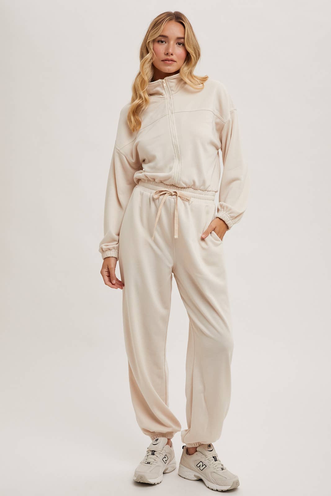 Delaney Half Zip Jumpsuit