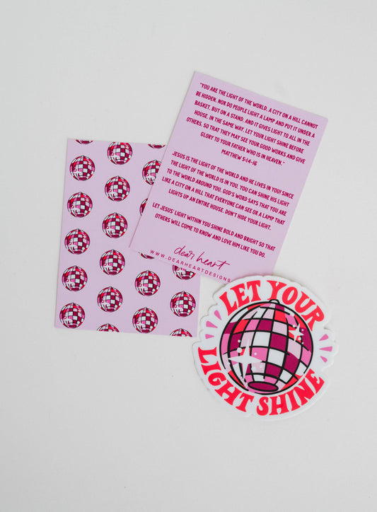 Let Your Light Shine Sticker