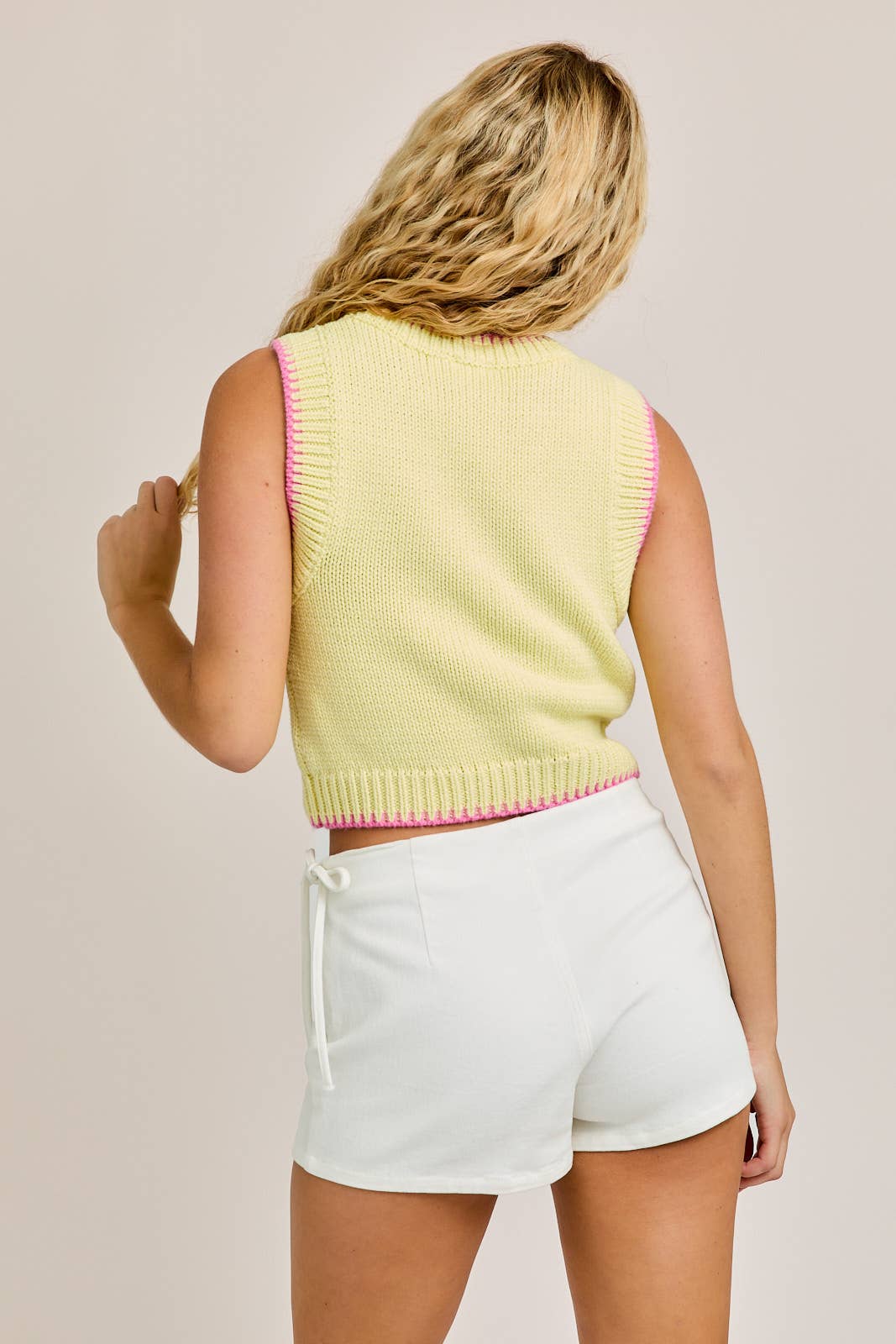 Sleeveless Sweater Top