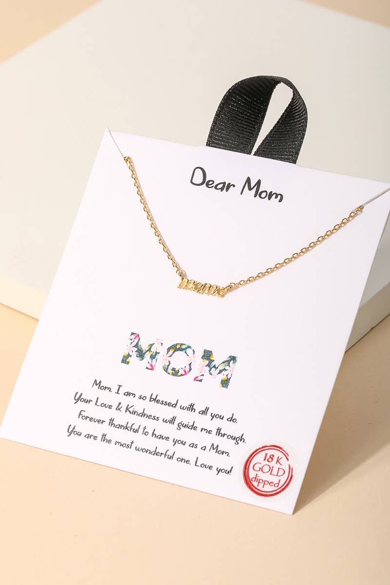 Mama Pendant Necklace