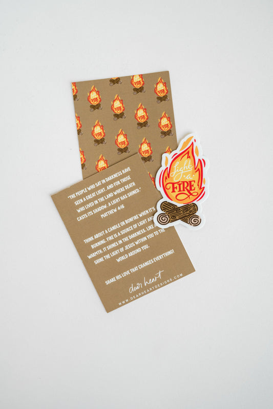 Light A Fire Sticker