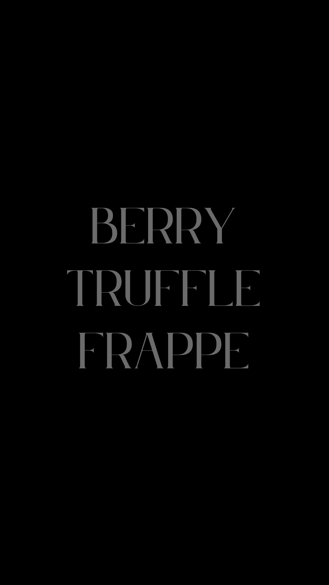 Berry Truffle Frappe