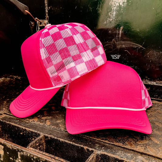 Checkered Trucker Hats