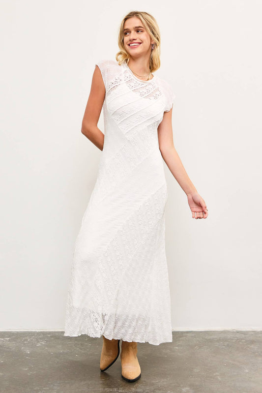 Cap Sleeve Lace Dress