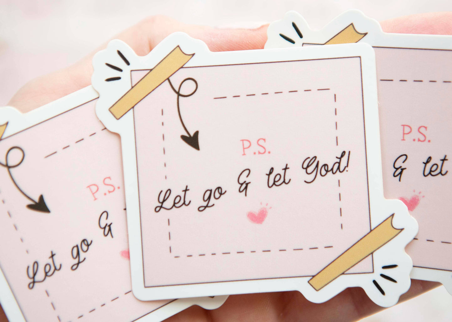 Let Go and Let God Sticky Note