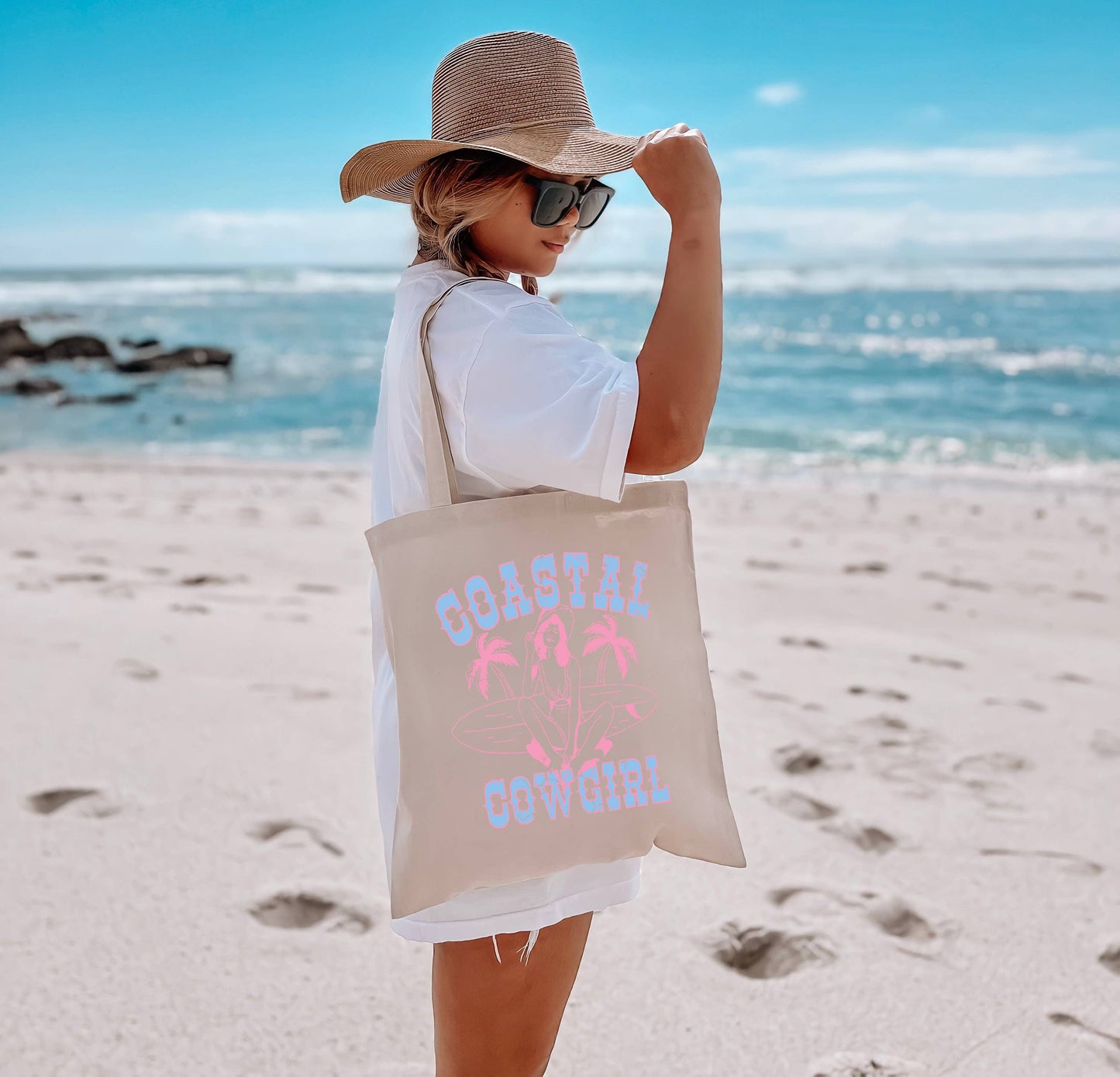 Coastal Cowgirl Tote Bag