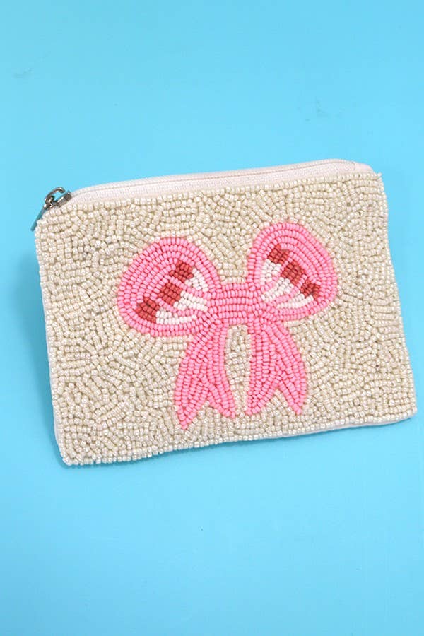 Beaded Bow Pouch