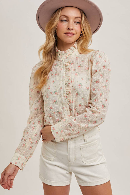 Floral Button Down