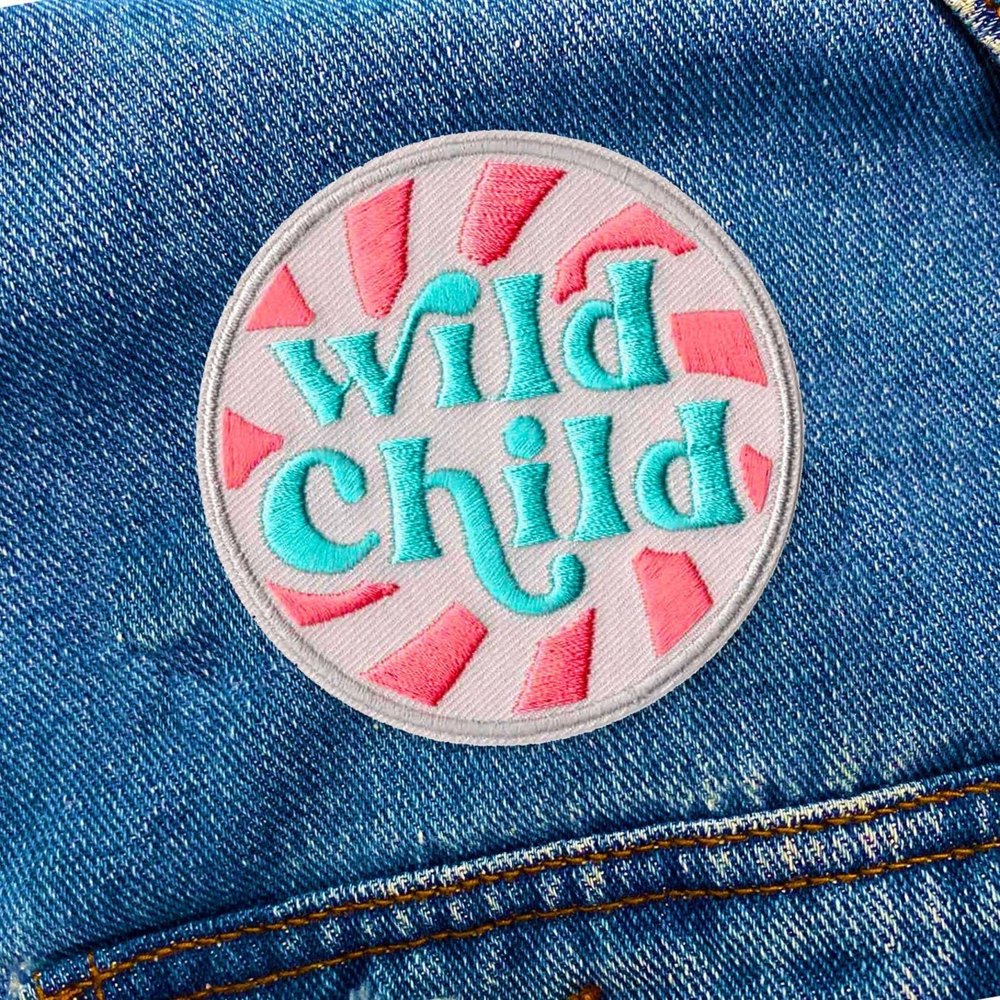 Wild Child Iron On Patch