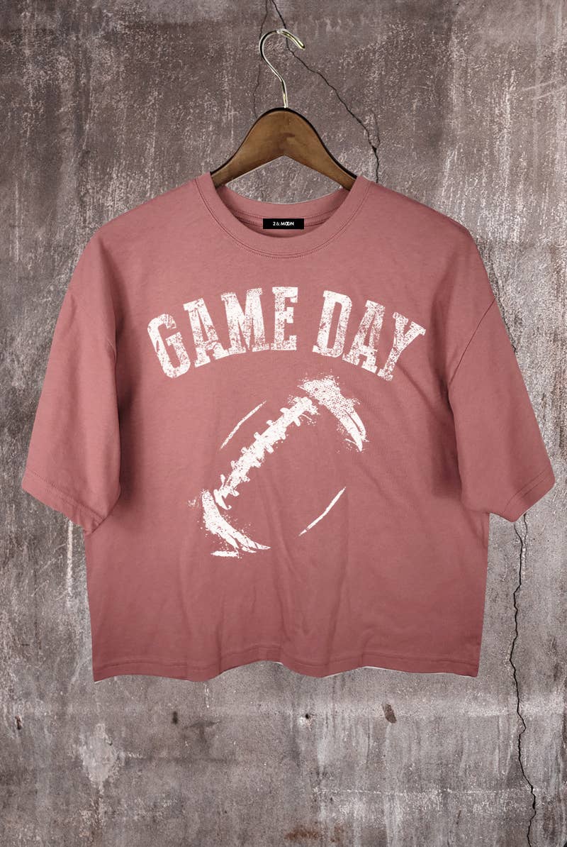 Game Day Football Crop Tee