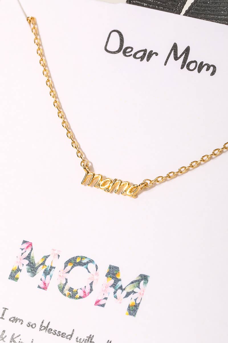Mama Pendant Necklace